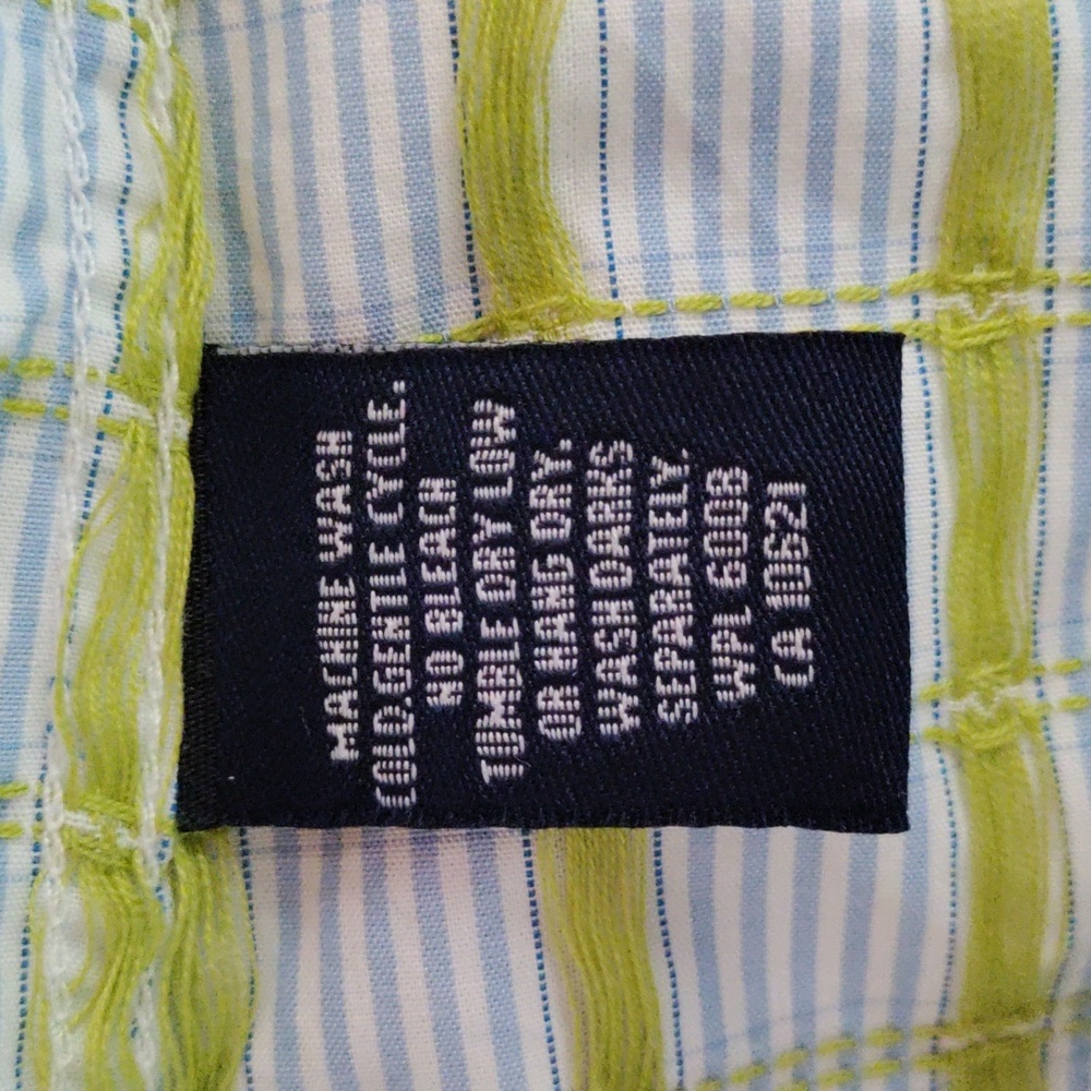 6173 Panhandle Slim Rough Stock lt blue & green Western shirt M - Picture 15 of 15